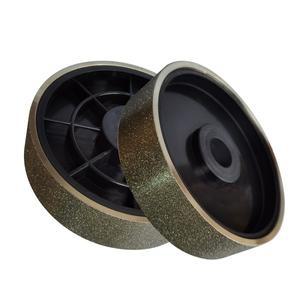 전기 도금 코팅 다이아몬드 그라인딩 숫돌 휠 악세사리 디스크 직경 150mm 너비 38mm 유리 텅스텐 스틸 연
