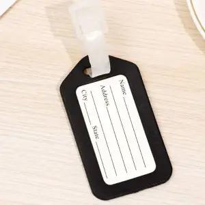 [콩심팥심]골프백 캐리어 네임택 여행가방 블랙 이름표
