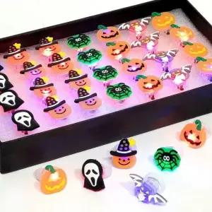 증정품led반지 행사 호박 반짝이는 기념일디자인 어린이집반지 할로원 28p