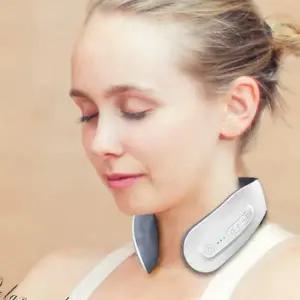 [콩심팥심]4헤드 무선 온열 저주파 리모컨 충전식 목 마사지기