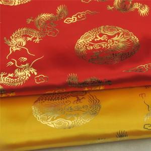 실크 호환  무늬 원단 금박 불교 사원 의류 장식  DIY 수공예 홈