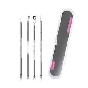 피지 압출 도구 세트 블랙 화이트 헤드 바늘 루프 (WFKAFJD)