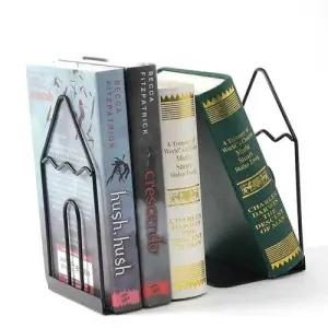 북엔드 책고정 철제 간이 책꽂이 전면 책상 책 홀더 WFIKRO7