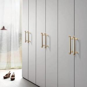 골드 서랍 수납장 문짝 핸들 현대 심플  옷장 주방 서랍 손잡이 가구 하드웨어