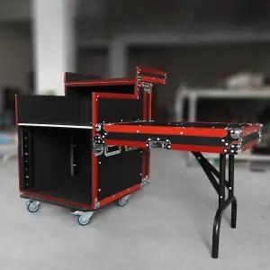 이동식 랙케이스 음향 앰프 장비 콘솔 박스 오디오 선반