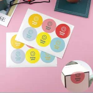 스마일 Thank you 포장 선물 감사 스티커 1P