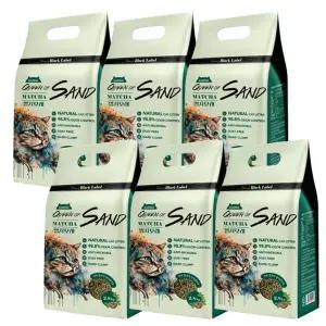 고양이 두부 모래 말차 2.8kg 6P 슬림 입자 응고 샌드 고양이변기모래