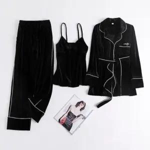 올더스타일 골드벨벳 골덴 란제리 슬립웨어 3종세트 W9B2EC3