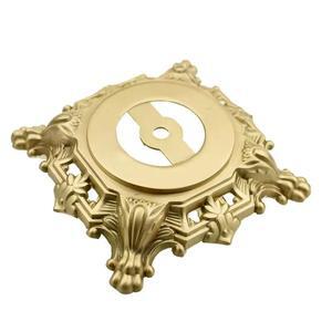 빈티지 솔리드 황동  세라믹 테이블 램프 베이스 - DIY 수리 호환 부품포함 사각형 호랑이 피트