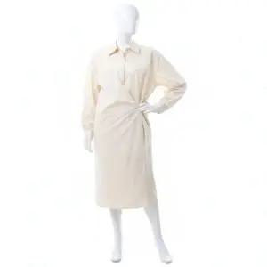 [르메르]LEMAIRE 25 STRAIGHT COLLAR TWISTED DRESS DR1092 LF588 507 스트레이트 칼라 트위스티드 드레