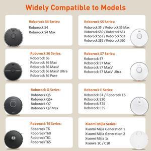 샤오미 로보락 E4 E20 및 T6 진공청소기용 교체 배터리 14.4V 12800mAh