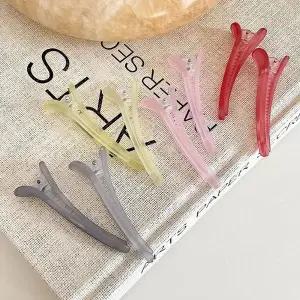 무광택 파스텔 옆머리집게핀 6개세트