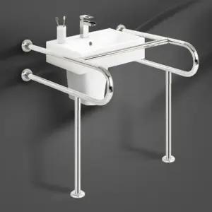 장애인 세면기 손잡이 바 화장실 안전 (WFKAVGU)