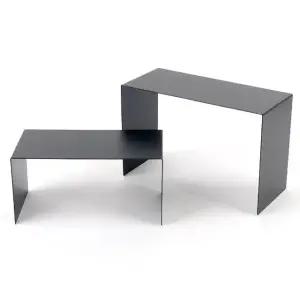 블랙 스틸 대형 진열대 철제 소품 정리대 실내 인테리어 (WFKAX7A)