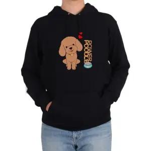 기모후드티 푸들사랑 POWER POODLE 사랑해요 푸들개그림 다양한 색상 사이즈 (WFKB36S)