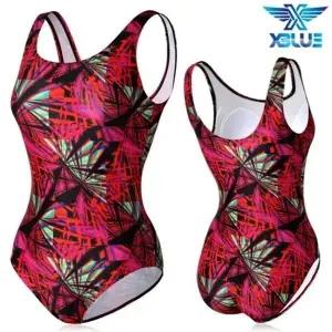 XBLUE 여자 아쿠아로빅 원피스 수영복 N113203