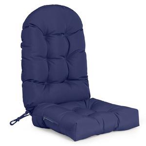 올리완드 흔들의자 쿠션 야외/실내 44x19 인치, 방수 두꺼운 하이 백 파티오 의자 쿠션, 미끄럼 방지 디자인의 터프트 패드 3종, 네이비 블루
