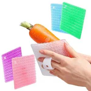 과일 야채 세척 브러쉬 채소솔 감자솔 당근 전복 다용도 주방 돌기형 도마 수세미 10개