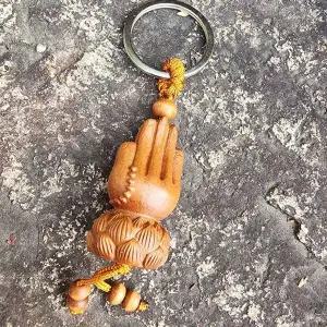 소원성취 복숭아나무 합장 키링 WFHDV39