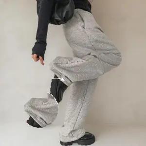 [옷자락]여성 기모 와이드 루즈핏 스터드 면폴리 팬츠_P414568002