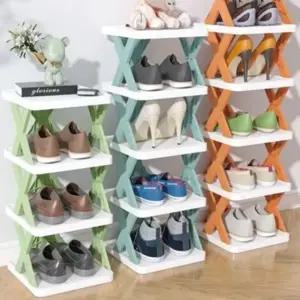 조립식 슈케이스 슈즈랙 신발 구두 보관함 정리함 3단 (WFKAZQJ)