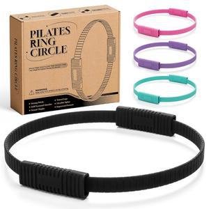 서브컬처픽 필라테스 링, 실리콘 매직 링 피트니스 서클, 팔, 허벅지/다리, 코어, 요가 및 물리 를 위한 가볍고 내구성 있는 유연한 저항 운동 기구