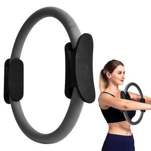 XuYelora 15인치 필라테스 링, 듀얼 그립 링 경량 서클 요가 링그, 허벅지 및 팔 근력 강화, 홈 헬스장용 바디 운동 도구