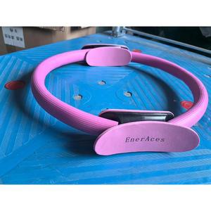 16개 이상의 조각으로 구성된 에너레이스 프로 필라테스 링 세트 - 14인치 변형 방지 매직 서클, 저항 밴드, 요가 볼, 홈 운동용 가이드 & 가방, 토닝 및 유연성(여성 남성용