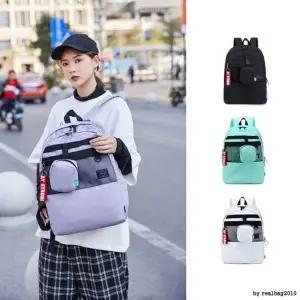 [하프클럽/]학생 백팩 중학생 캐주얼 신학기 책가방 남자 여자