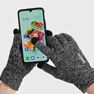 [하프클럽/]터치장갑 남성 장갑 니트 핸드폰 기모 겨울 등산