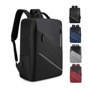 [하프클럽/]USB 충전 스퀘어 노트북 학생가방 직장인 출퇴근 백팩