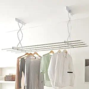 다용도실빨래걸이대 가정 세탁 의류 부식방지 간편세탁봉 185cm (WFKBHBZ)