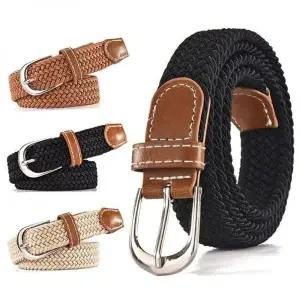 [하프클럽/]남녀 좋은 벨트 밴딩 신축성 타공이 필요없는 캐주얼