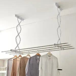 다용도실틈새빨래걸이대3단 헹거형 기숙사 세탁실 간편 부착식건조대 185cm (WFKBHC0)