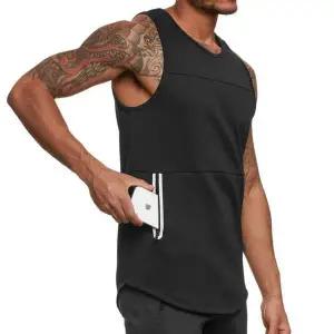 [하프클럽/]트레이닝 나시 기능성 민소매티 통풍 포켓 짐웨어