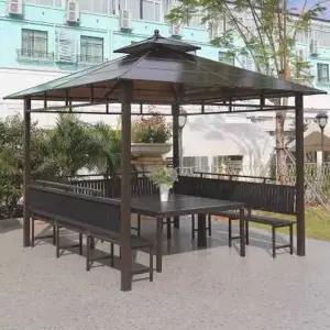 펜션 야외 바베큐장 오두막 파고라 전원주택 옥상
