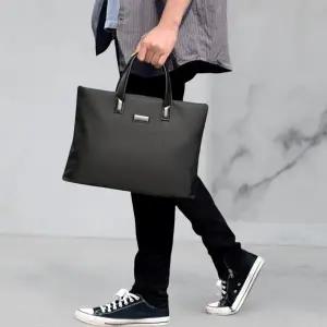 [신세계라이브쇼핑][옷자락] 남성 멀티 수납 출근용 사무실 스퀘어 나일론 토트백