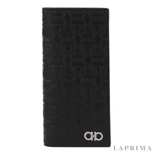 페라가모 간치니 재킷 지갑 66-1070 NERO 753607