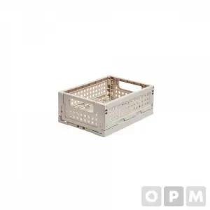 브레인 폴딩박스 리빙박스 수납정리함 (Small/Ivory)