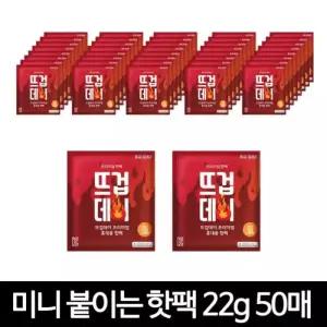 테온셀 안전인증 파스형 허리 어깨 등 미니 붙이는핫팩 22g 100매