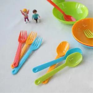 휴대용 플라스틱 스푼세트 포크세트 신혼선물 어린이용 아기수저 유아용품 키즈식기