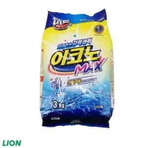( )비트 찬물전용 이코노 MAX 3kg 파우치 분말세제 세탁세제 세탁용품 액체세제 일반용 드럼용