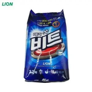 ( )비트 세탁용품 가루세제 3.2Kg 리필 일반용 파우치 1EA 분말세제 세탁세제 액체세제 드럼용