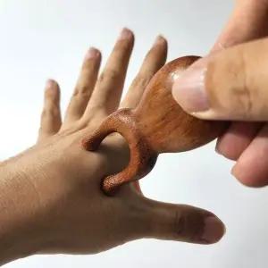 고품질 도구 얼굴 괄사 지압기 눈 마사지 원목 피부관리도구 (WFKB6LK)