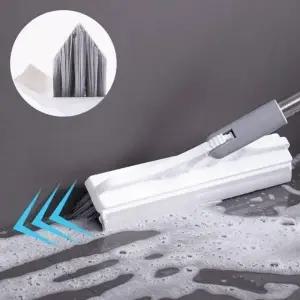 ( )V자 바닥청소 2 in1 브러쉬 롱 밀대 롱스퀴지