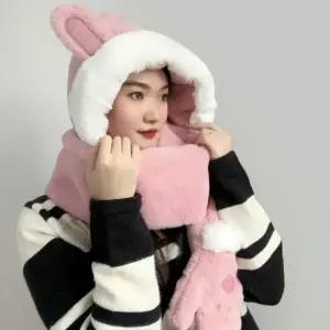 ( )여자 방한목토시 겨울용 후드 목도리 방한 넥워머 추천 여성 넥워머 여자