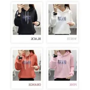 드림 여성 캐주얼 기모 루즈핏 티셔츠 겨울 후드 캐주얼의류 티셔츠 겨울