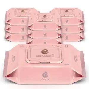 앙블랑 세이프 인디핑크 72매 캡형 10팩 아기물티슈