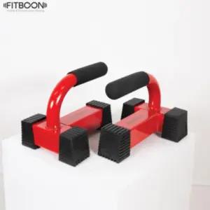 핏분 푸쉬업바 가슴 상체 근력 운동 홈트 기구 레드