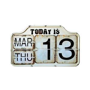 빈티지 엔틱 감성 플립 달력 인테리어 소품 캘린더 벽걸이 분위기 장식 레트로소품 만년 탁상